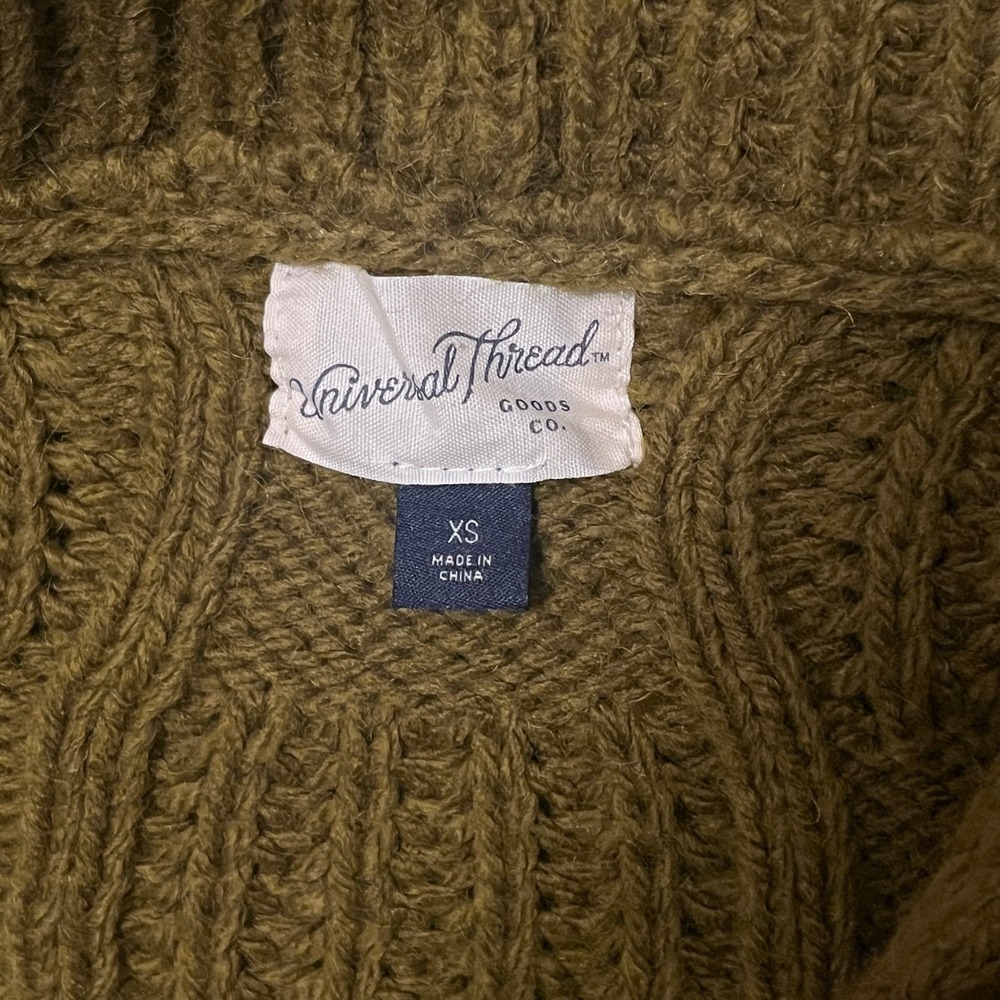 Universal Thread Chunky Cable Knit Open Cardigan … - image 8